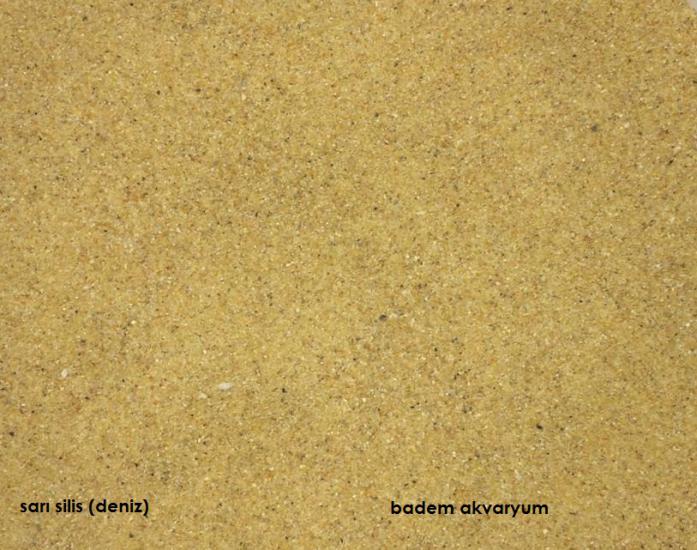 Akvaryum Sarı Silis Kum 0,1 mm 10 kg Deniz  İnce