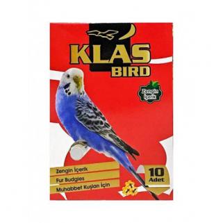 Klas Bird 10 lu Ballı Muhabbet Kuşu Krakeri 