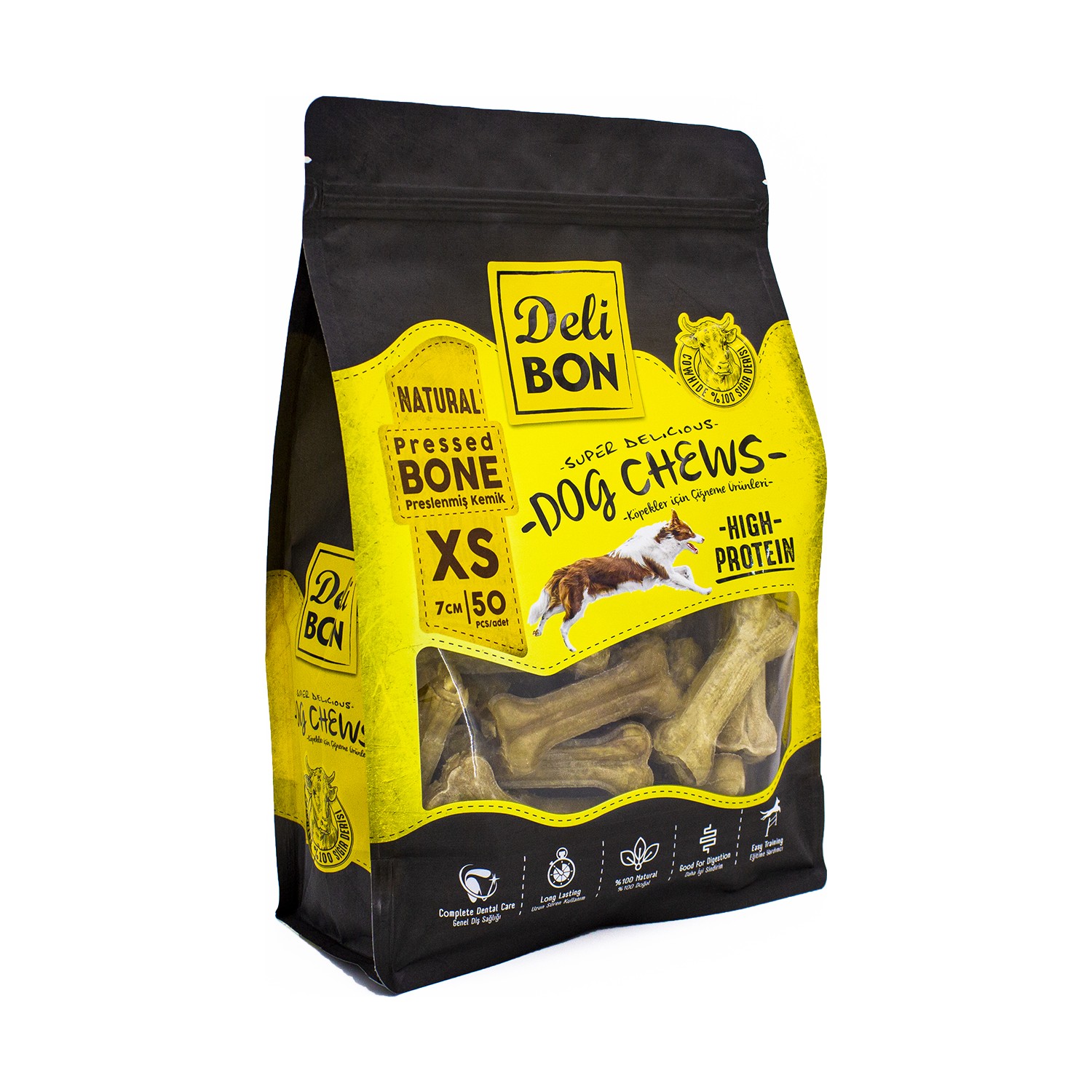 Delibon%20Pres%20Kemik%207%20cm%20XS%20Boy%2050’li%20Torba%20Naturel