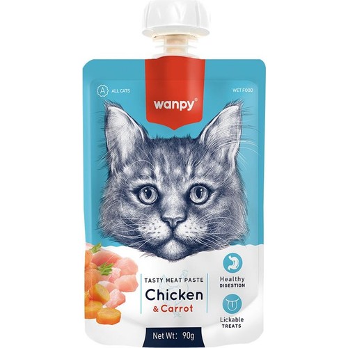 Wanpy%20Taze%20Tavuklu%20Havuçlu%20Kedi%20Et%20Ezmesi%2090%20Gr