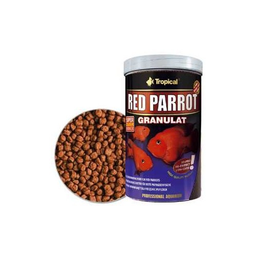 Tropical%20Red%20Parrot%20Granulat%20Kırmızı%20Papağan%20Balıkları%20İçin%20Granül%20250ml