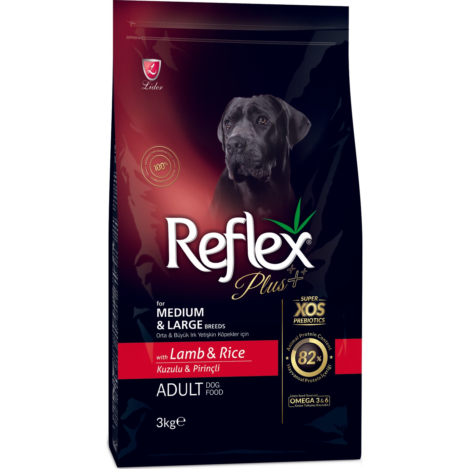 Reflex%20Plus%20Kuzulu%20Büyük%20Ve%20Orta%20Irk%20Köpek%20Maması%203%20Kg