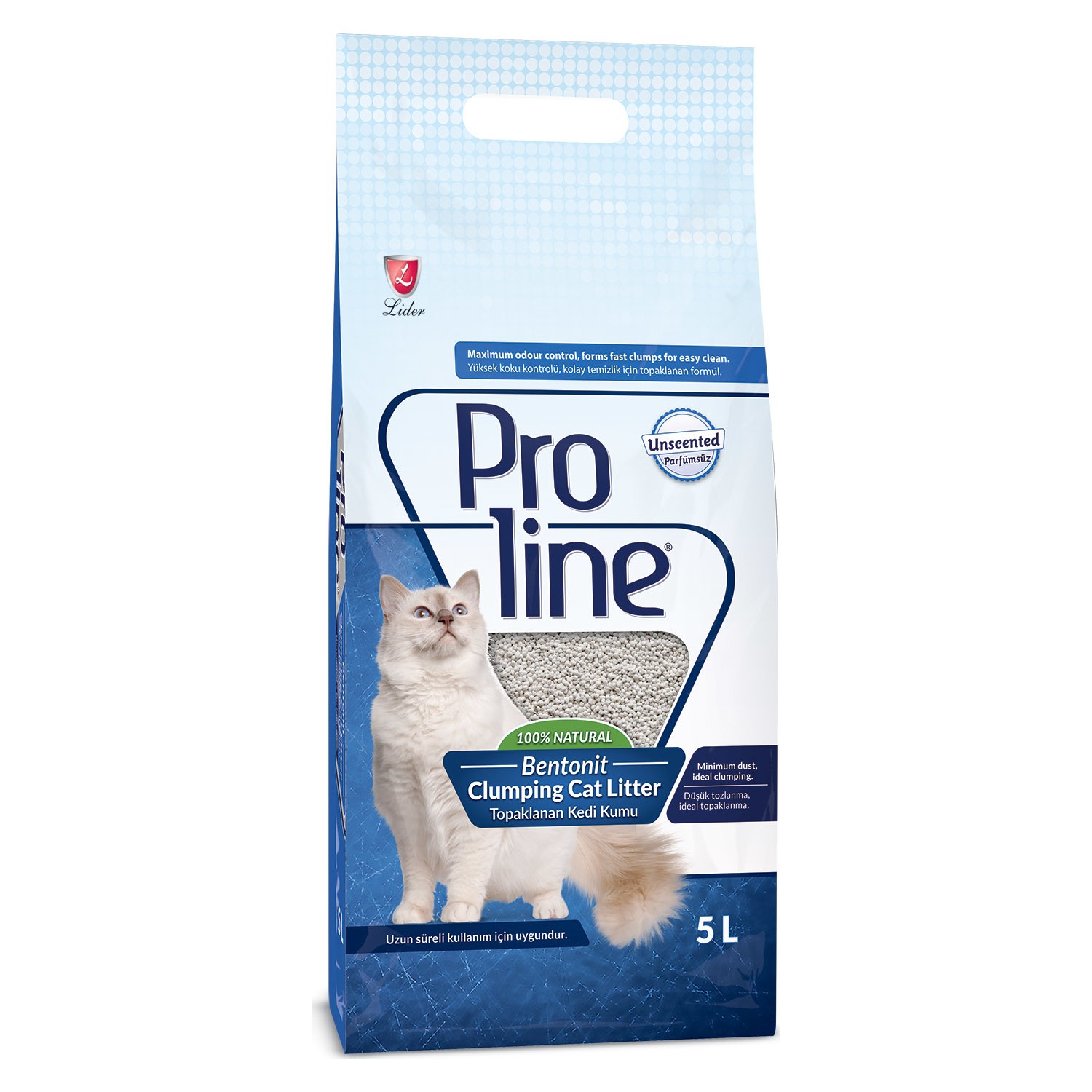 Proline%20Bentonıt%20Kokusuz%20Kedi%20Kumu%205%20Lt