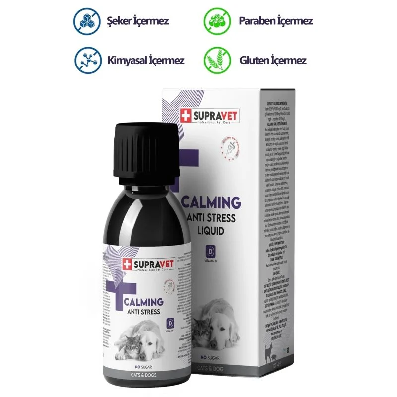 Supravet%20Antı%20Stress%20Kedı%20Köpek%20Sakınleştıcı%20Damla%20100%20Ml