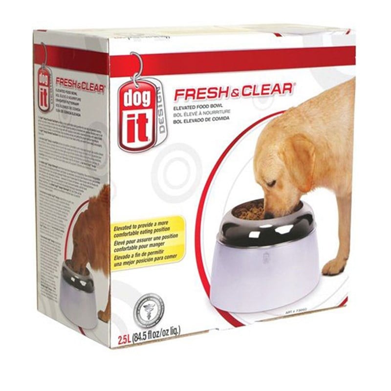 Dogit%20Fresh%20Clear%20Yüksek%20Köpek%20Mama%20Kabı%202,5%20Litre