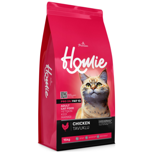 Homie%20Premium%20Tavuklu%20Yetişkin%20Kedi%20Maması%2015%20Kg