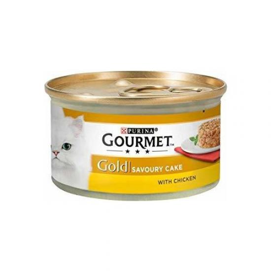Gourmet Gold Fileto Kıyılmış Tavuklu Yetişkin Kedi Konservesi 85 gr