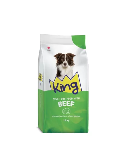 King Plus Beef Dog Biftekli Yetişkin Köpek Maması