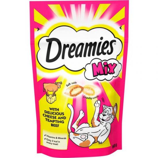 Dreamies Mix Sığır Etli ve Peynirli Kedi Ödülü 60 gr
