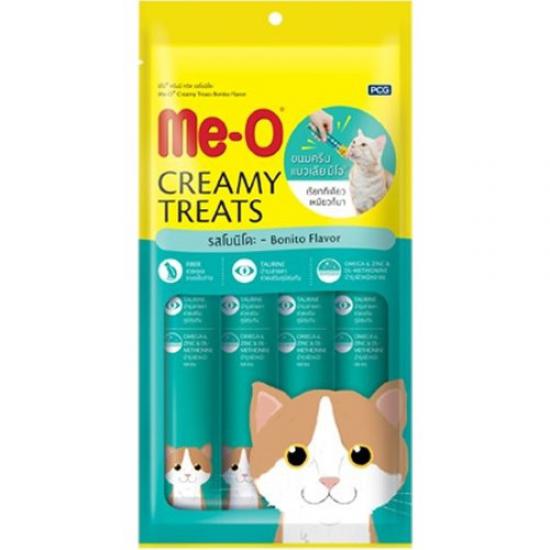 Me-O Creamy Treats Kurutulmuş Ton Balıklı Sıvı Kedi Ödül Maması 4X15 gr