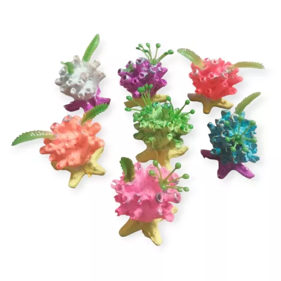 Akvaryum Canlı Renkli Mini Mercan Dekorasyonu