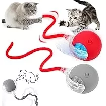 Kedi Oyuncağı Topu Kuyruklu Otomatik Yuvarlanan