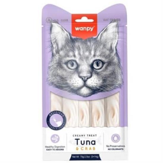 Wanpy Tuna Sindirim Destekleyici Likid Kedi Ödülü 5x14gr