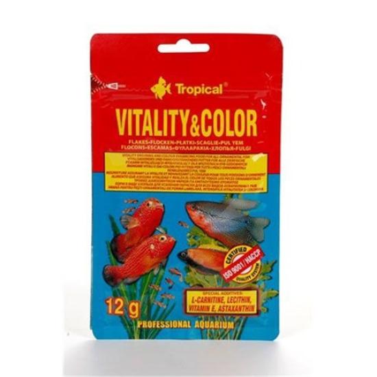 Tropical Vitality Color Flakes Tropikal Balıklar İçin Renklendirici Pul Yem