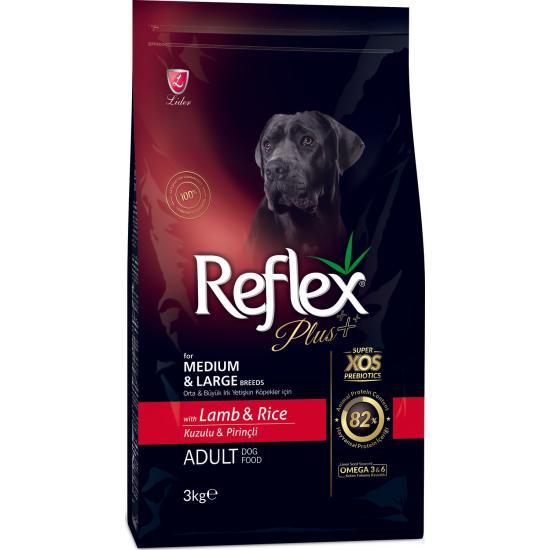 Reflex Plus Kuzulu Büyük Ve Orta Irk Köpek Maması 3 Kg