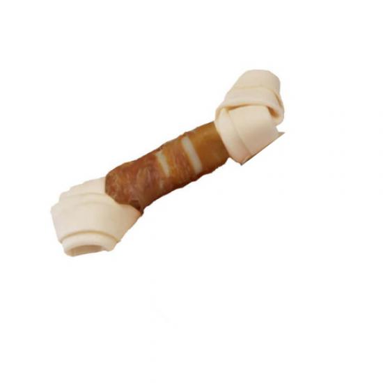 Ördek Eti Sargılı Düğümlü Köpek Kemiği 10 cm 30 Gr