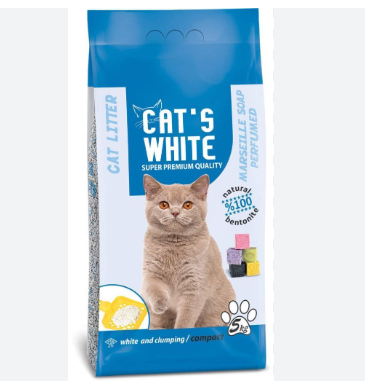Cats Whıte 5 Kg Marsilya Sabun Kedi Kumu