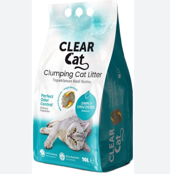 Clear Cat Kokusuz Topaklanan Kedi Kumu 10 kg