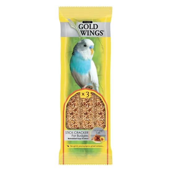 Gold Wings Muhabbet Kuşu Krakeri Ballı 3 lü