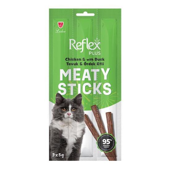 Reflex Plus Kedi Ödül Stick Tavuk & Ördekli 3x5 Gr