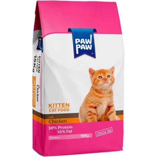Paw Paw Tavuklu Yavru Kedı Maması 15 Kg