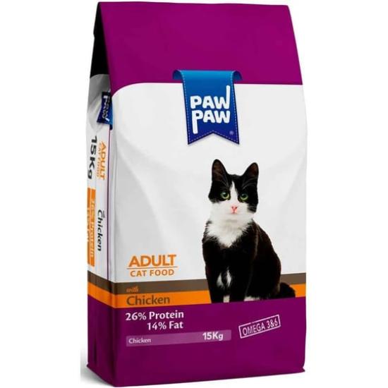 Paw Paw Tavuklu Yetişkin Kedi Maması 15 Kg