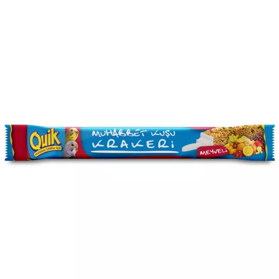 Quik Muhabbet Kuşları İçin Meyveli Kraker 40 gr