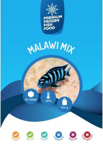 RDM Premium Frozen Fish Food Malawi Mix 100gr 35adet