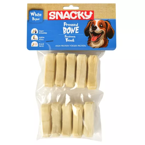Snacky Beyaz Köpek Çiğneme Kemiği 5Cm 10Lu 110Gr