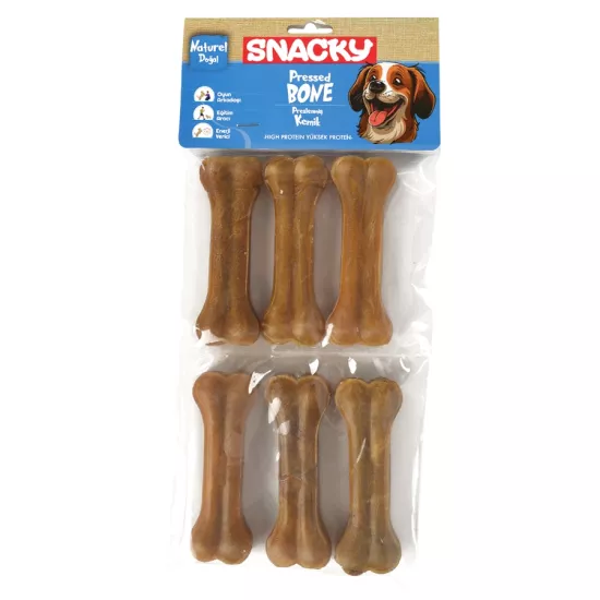 Snacky Nat Köpek Çiğneme Kemiği 10Cm 6Lı 165Gr