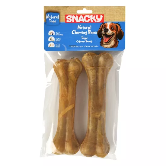 Snacky Nat Köpek Çiğneme Kemiği 15Cm 2Li 155Gr