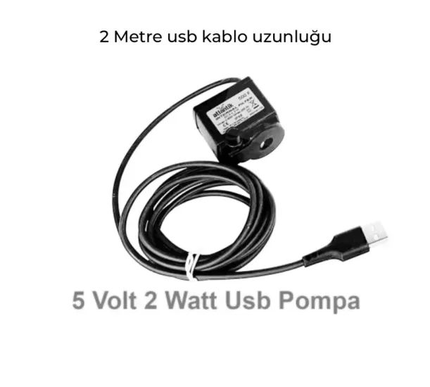 Atlantik 5V USB Sirkülasyon Motoru 2W - Akvaryum