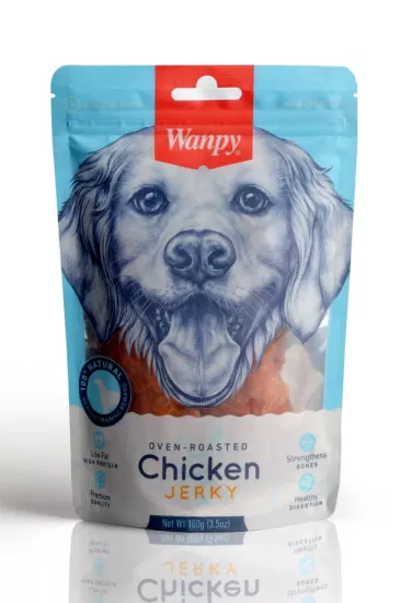 Wanpy Kavrulmuş Tavuk Parçaları Köpek Ödülü 100Gr