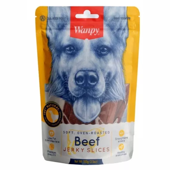 Wanpy Yumuşak Sığır Etli Şeritler Köpek Ödülü 100Gr