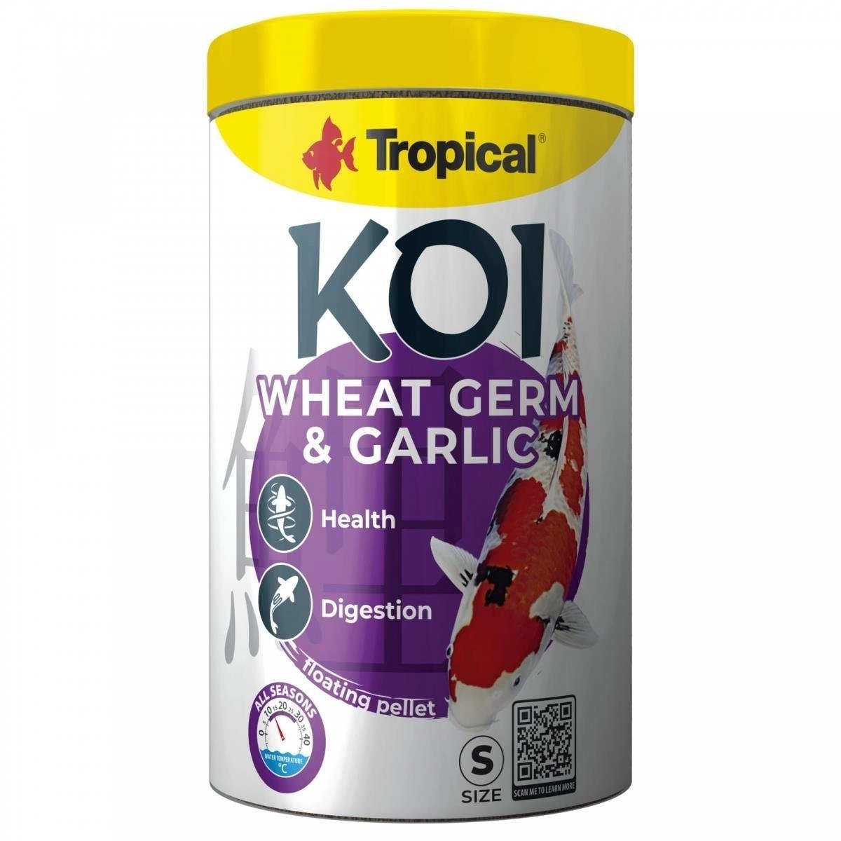 Tropical%20Koi%20Wheat%20Germ%20&%20Garlic%20Pellet%20Size%20S%201000%20Ml/320%20Gr