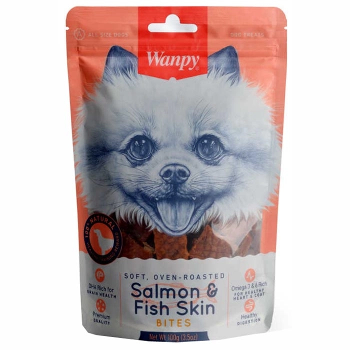 Wanpy%20Yumuşak%20Somon%20Ve%20Balık%20Derisi%20Köpek%20Ödülü%20100Gr