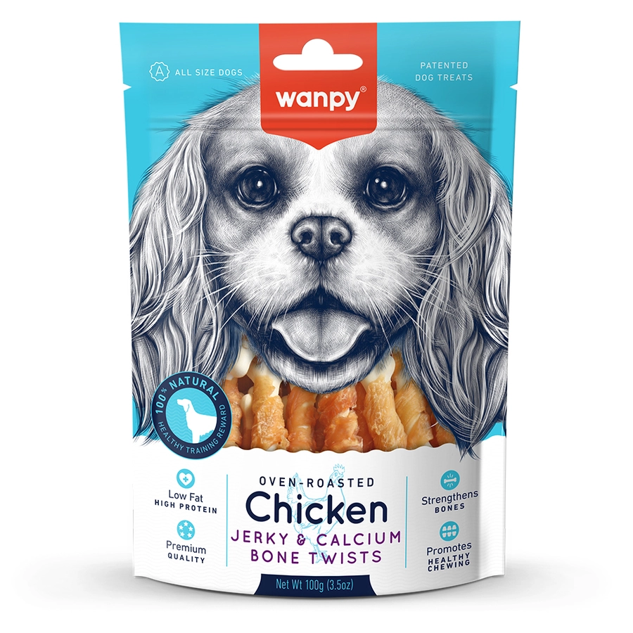 Wanpy%20Kalsiyumlu%20Gerçek%20Tavuk%20Sargı%20Köpek%20Ödülü%20100%20Gr